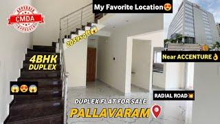 2039sqftSpacious 4BHK Duplex Flat for sale in ChennaiPallavaram Radial RoadNear Embassy Tech Zone