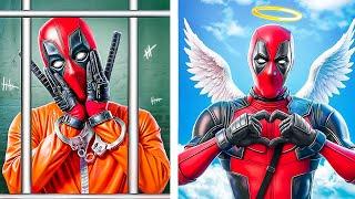 Deadpool vs Superhelden im Gefängnis! Von der Geburt bis zum Tod von Deadpool!