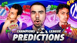 OUR 24/25 CHAMPIONS LEAGUE PREDICTIONS!