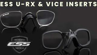 ESS U-RX & Vice Prescription Lens Inserts Product Review