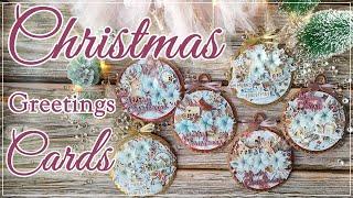 Christmas Cards / Greetings Cards / New Year's Cards / Cardmaking / Papercraft / Handzy craft