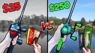 $25 vs $250 Budget Fishing Challenge