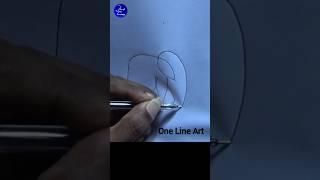 One Line Art - Elephant | #onelineart #onelinedrawing #shorts | Any Art One Line