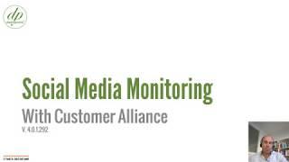 How to use dailypoint™           Social Media Monitoring with Customer Alliance