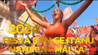 FESTA SAN GEJTANU HAMRUN - 2024 | MALTA | WALKVLOG MEDIA