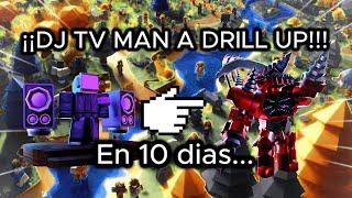 DJ TV MAN a ULTIMATE TITAN UP en 10 días ¿Lo lograre? toilet tower defense #toilettowerdefense