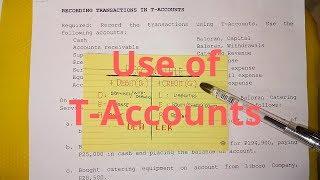 Basic Accounting - Recording Transactions in T-Accounts