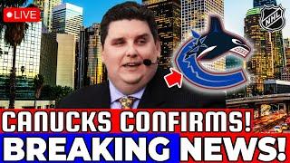 BREAKING NEWS! NOBODY EXPECTED IT! CONFIRMED NOW! VANCOUVER CANUCKS NEWS TODAY!