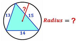 Can you find the Radius of the circle? | (Scalene triangle) | #math #maths | #geometry