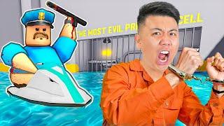 I Escape BARRY'S WATER PRISON RUN IN ROBLOX! (OBBY)