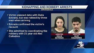 Two people arrested in Springdale kidnapping and robbery