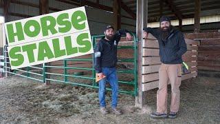 How to build easy horse stalls fast!