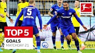 Top 5 Goals • Matchday 21 - 2021/22