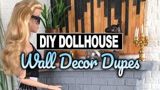 Dollhouse Wall Decor DIY Dupes in One Sixth Scale