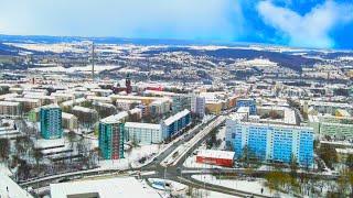 Winter in Deutschland 2021! Drohne 4K Plauen im Vogtland 