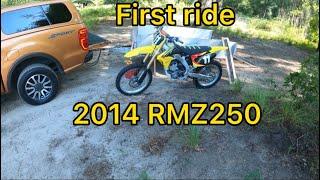 First ride on the RMZ250!