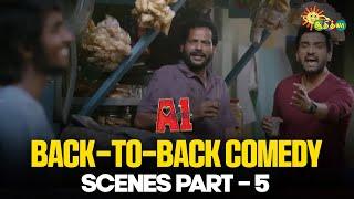 A1 back-to-back comedy scene Part 5 | Santhanam | Seshu | Super Hit Comedy Scenes | Adithya TV