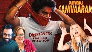 SARIPODHAA SANIVAARAM Trailer Reaction! @PardesiReviews @D54pod  Nani | Priyanka | SJ Suryah!