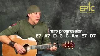 Easy beginner guitar song lesson learn Simon n Garfunkel Mrs Robinson with chords licks patterns