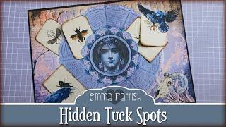 Junk Journal Page with Hidden Tuck Spots Tutorial