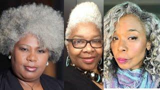 WAY'S TO STYLE SALT & PEPPER HAIR FOR All  BLACK WOMEN