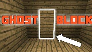 HOW TO MAKE GHOST/INVISIBLE BLOCKS - MINECRAFT