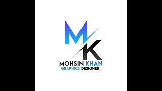 How to make a Simple Logo design MK in Photoshop