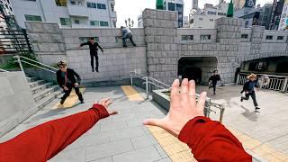 YAKUZA ESCAPE! Japan Parkour POV Chase