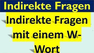 50 indirekte Fragen mit W-Wörtern #wfragen #indirektefragen #german #gernagrammar