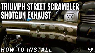 How to Install Slash Cut Shotgun Exhaust on Triumph Scrambler 1200