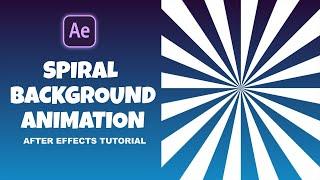 Spiral Background Animation in After Effects - After Effects Tutorial