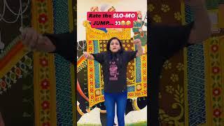 Rate the SLO-MO JUMP…  | CUTE SISTERS SHORTS  #relatable   #shorts #funny