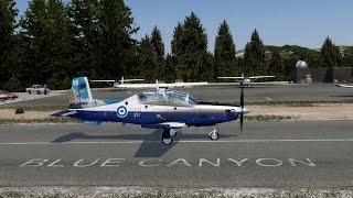 IRIS Beechcraft T-6 Texan II quick startup - ORBX Blue Canyon 2O1 & KBLU