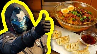 Cayde-6's Favorite Meal: Spicy Ramen and Gyoza!