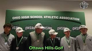 Ottawa Hills boys golf team after their DII State Championship runner up finish