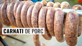 Cârnați de porc gustoși și suculenți - rețeta tradițională de cârnați de casă | Bucate Aromate