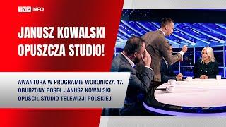 Janusz Kowalski opuszcza studio TVP! Awantura w programie Woronicza 17