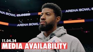 Philadelphia 76ers Shootaround Media Availability | Paul George | 11.04.24