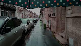 3Hours Walking in the Rain Walk Bordeaux 4k France |  2024 | ASMR Rain sounds for sleeping