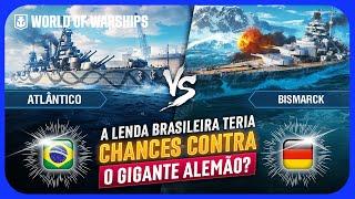 ATLÂNTICO VS BISMARCK: Qual é o MELHOR ENCOURAÇADO no WORLD OF WARSHIPS?