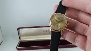 1952 Longines calatrava style 18k gold vintage dress watch WOW!  Model reference 6287