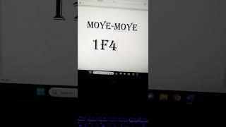 Moye Moye in Ms word #ytshorts #tech #microsoft #study #shots #viral #computer #trending #youtube