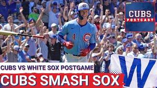 CUBS POSTCAST: Pete Crow-Armstrong IS ELITE! The Chicago Cubs CRUSH the White Sox in series opener!