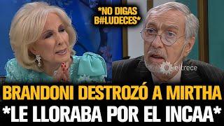 BRANDONI DESTROZÓ A MIRTHA QUE LLORABA POR EL INCAA CON MILEI