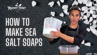 How to Make Sea Salt Soaps in a Loaf Mold, Cold Process Oven Process (CPOP)