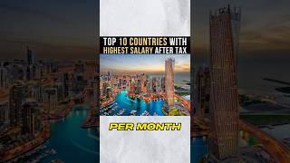 Top 10 Countries with Highest Monthly Salary #top10