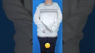 Men's sweater into a trendy lady's outfit! Miarti ️