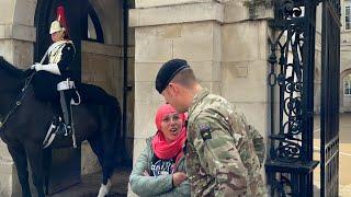 Tourist Harassing King’s Horses Intentionally Removed at Horse Guards