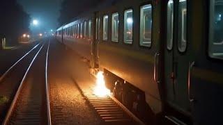 TRAIN ON FIRE CAUGHT ON CCTV | SECURITYCAM STORY #1