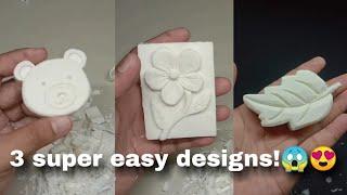 3 SOAP CARVING DESIGNS! SUPER EASY!